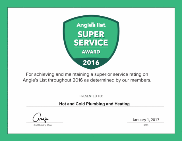 2016 Super Service Award - Angies List