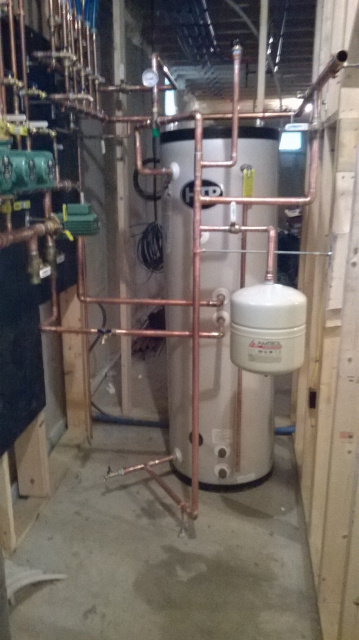 Boiler with indirect water heater
